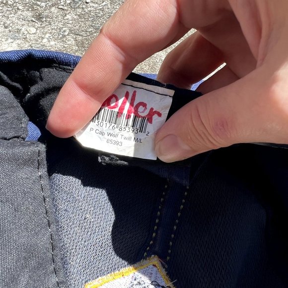 Boy Scouts BSA Wolf Blue Gold Made in the USA Twill M/L SnapBack Cap Hat - Picture 4 of 5